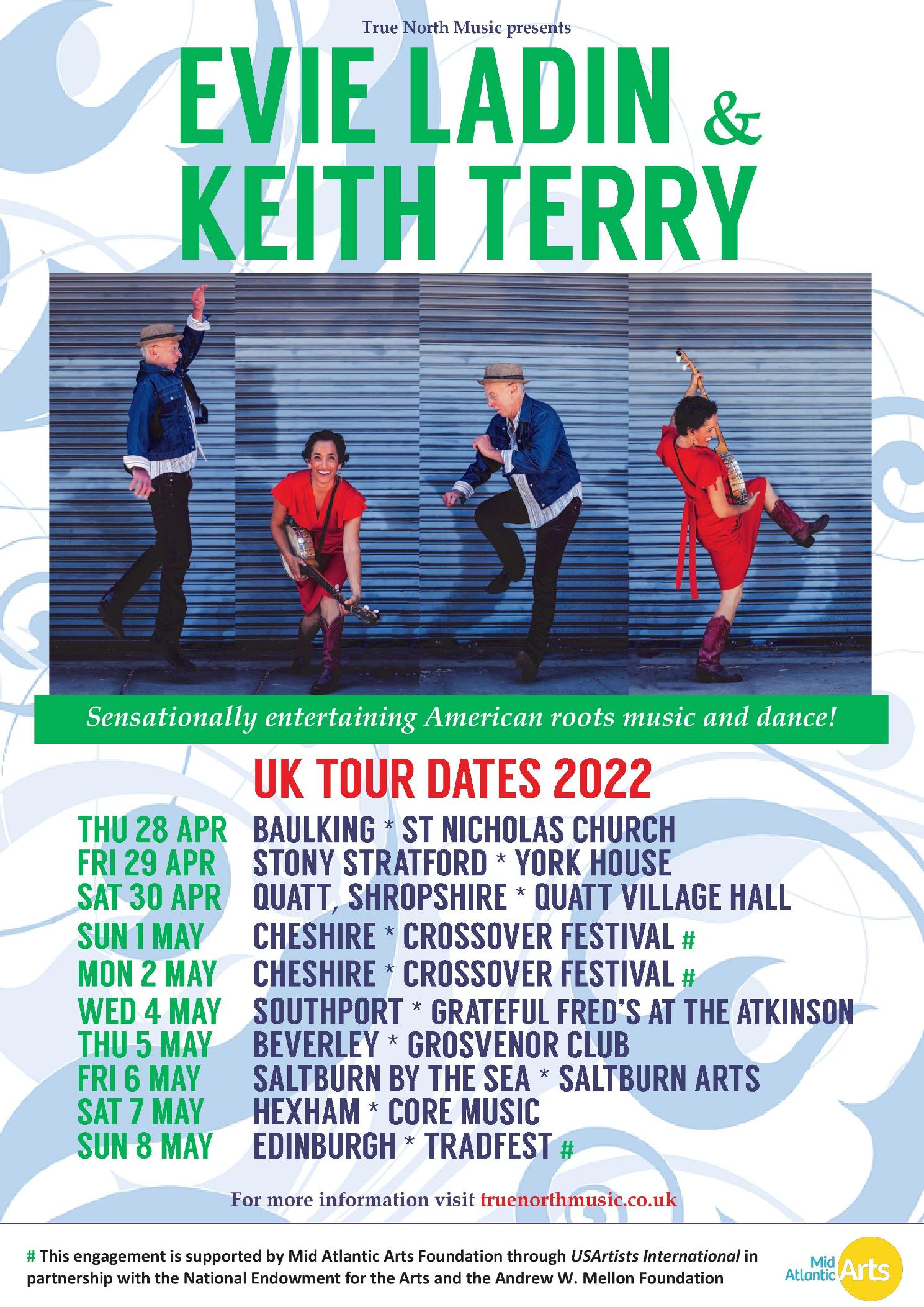 Evie Ladin & Keith Terry on tour, and at Crossover